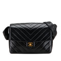 Chanel CC Chevron Lambskin Flap