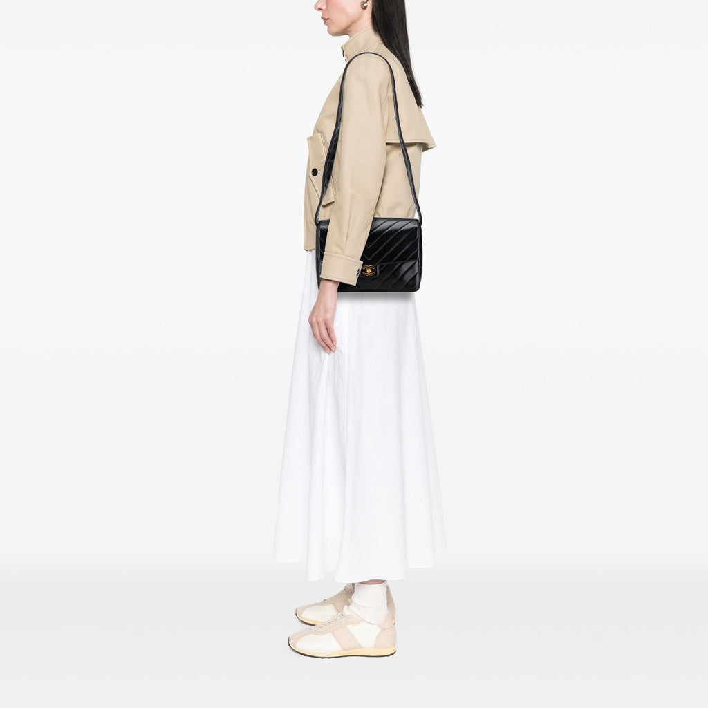 Chanel CC Chevron Lambskin Flap