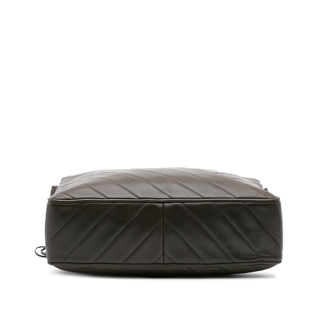 Chanel CC Chevron Lambskin Tassel Crossbody