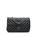 Chanel CC Chevron Lambskin Wallet On Chain