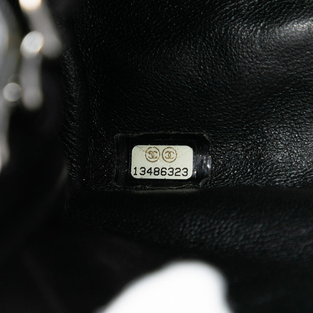 Chanel CC Chevron Patent Accordion Flap