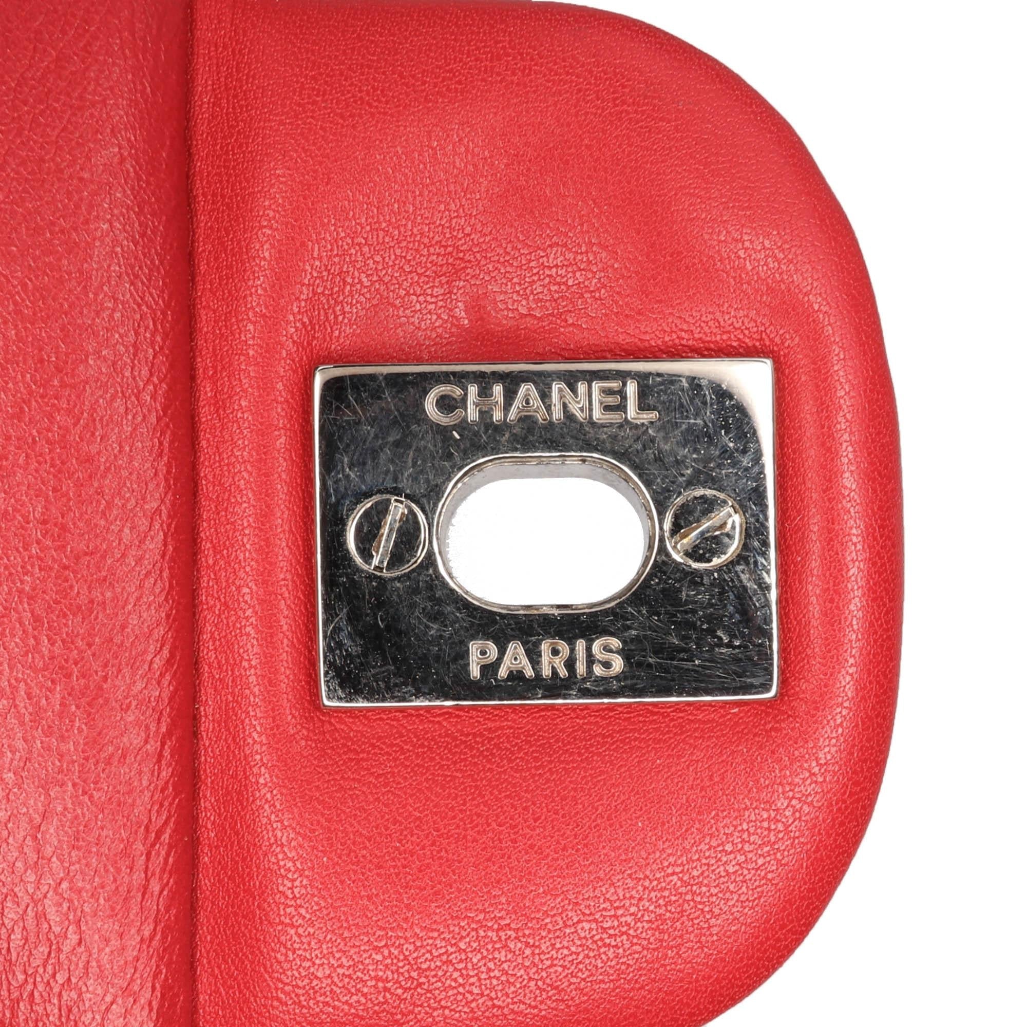 Chanel CC Chevron Patent Accordion Single Flap