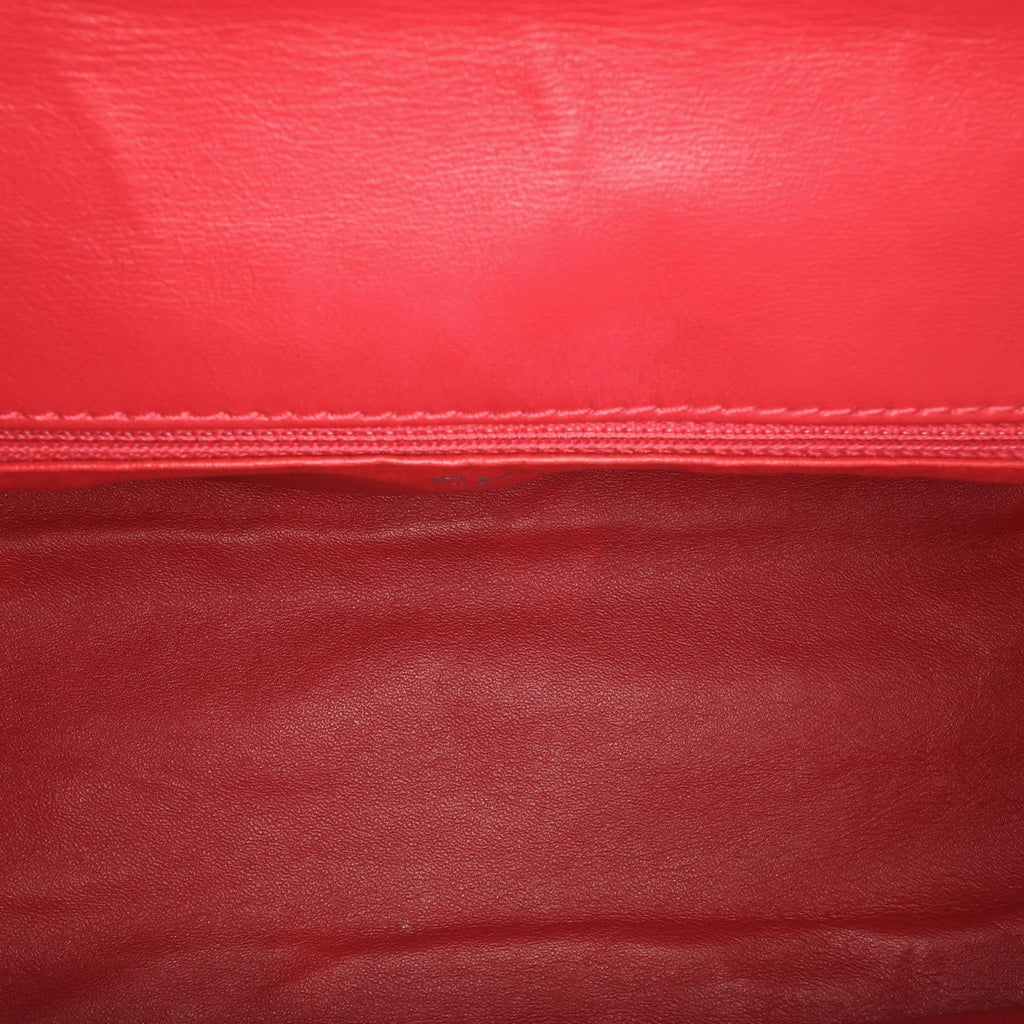 Chanel CC Chevron Patent Accordion Single Flap