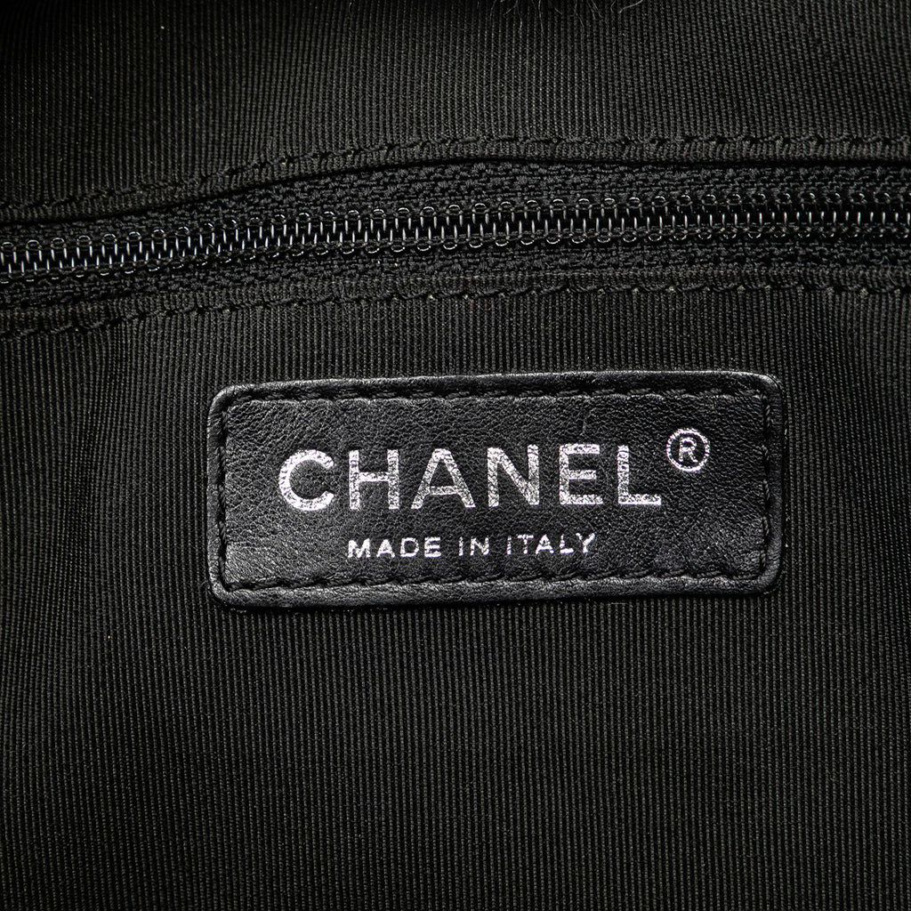 Chanel CC Chevron Quilted Lambskin Boston