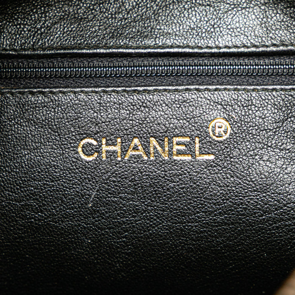 Chanel CC Chevron Quilted Lambskin Tassel Camera Case