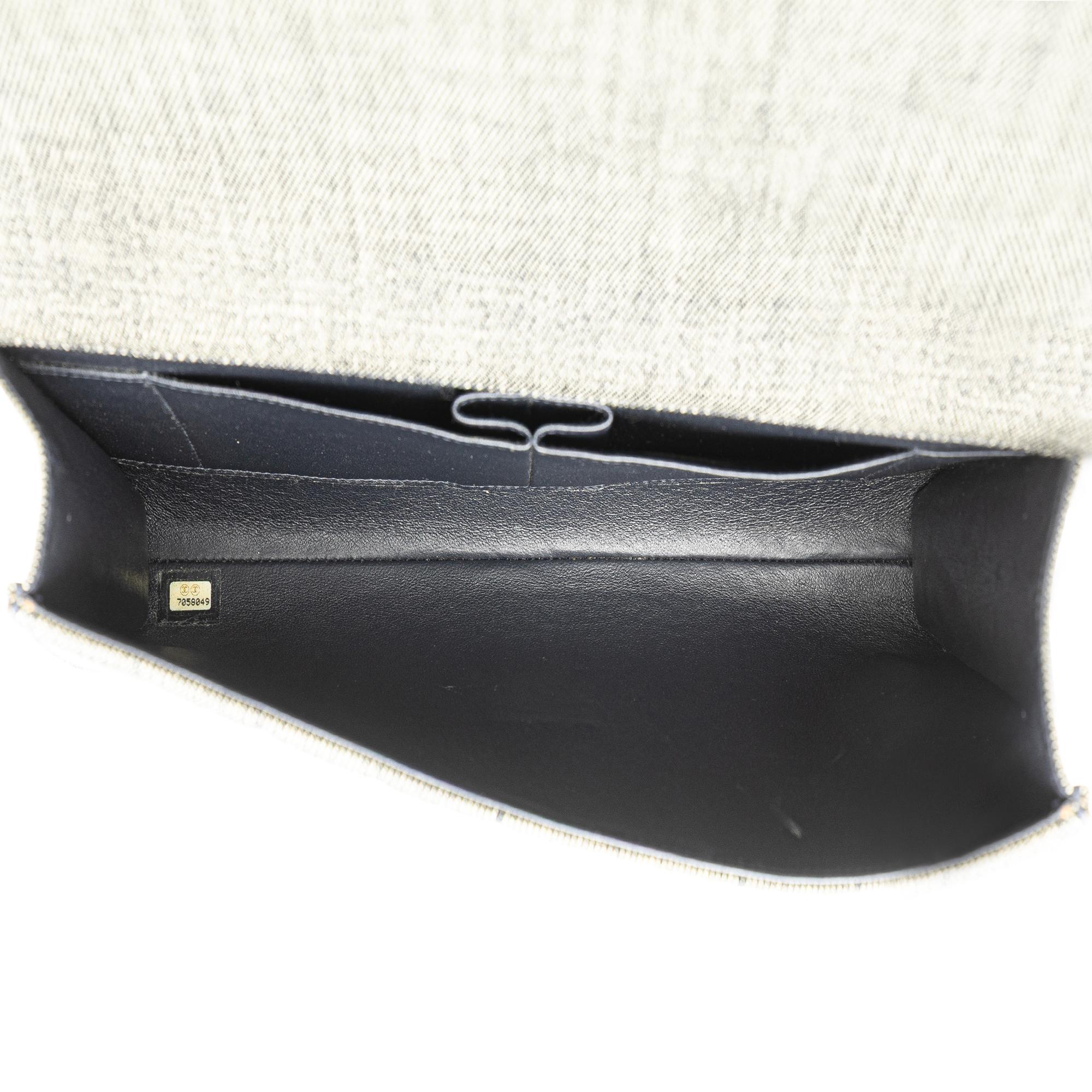Chanel CC Choco Bar Denim Chain Flap