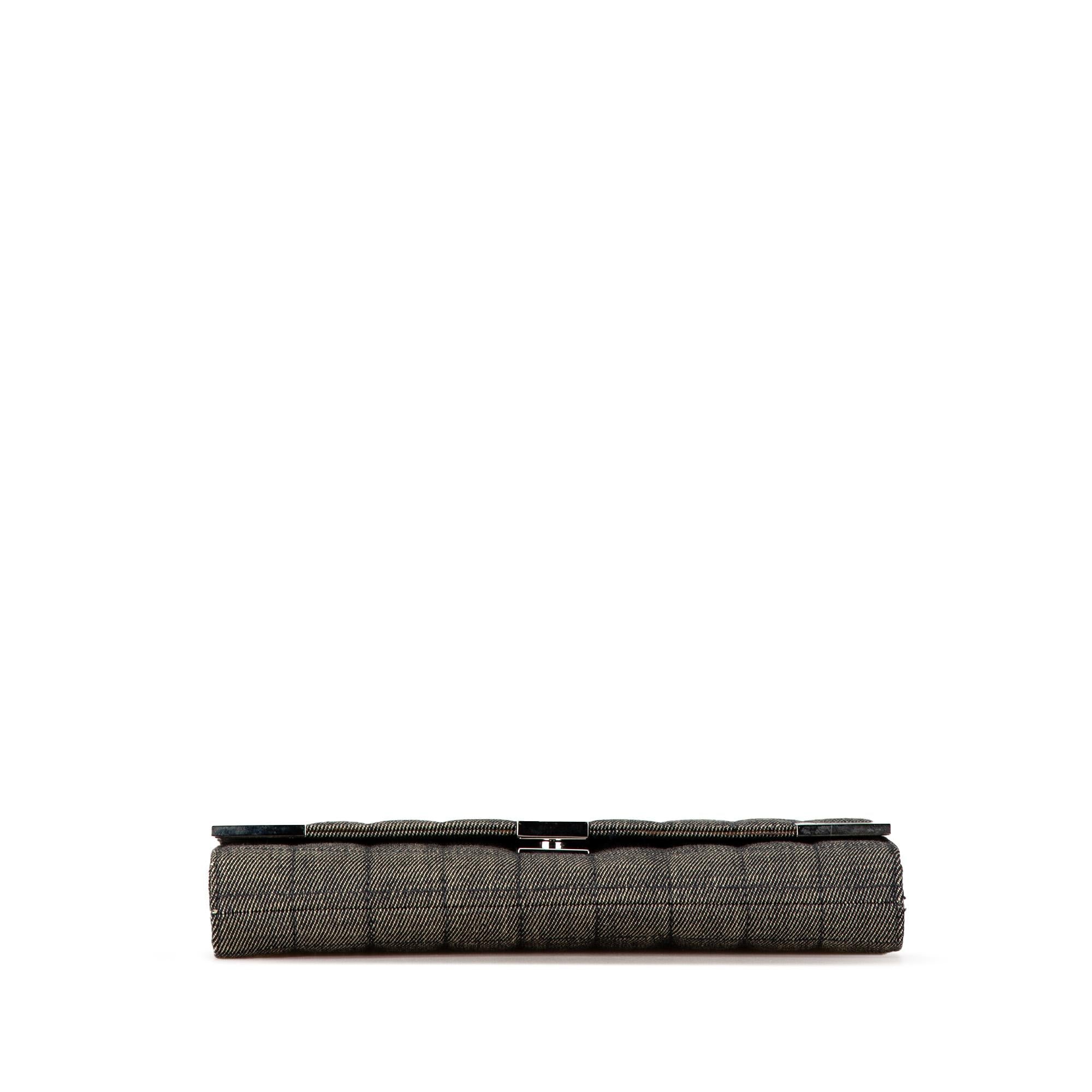 Chanel CC Choco Bar Denim Chain Flap