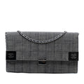 Chanel CC Choco Bar Denim Chain Flap