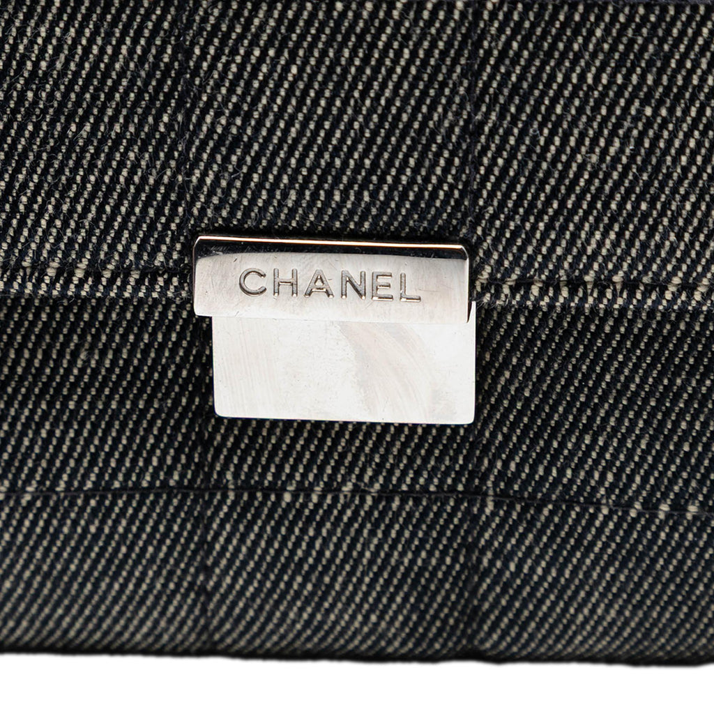 Chanel CC Choco Bar Denim Chain Flap