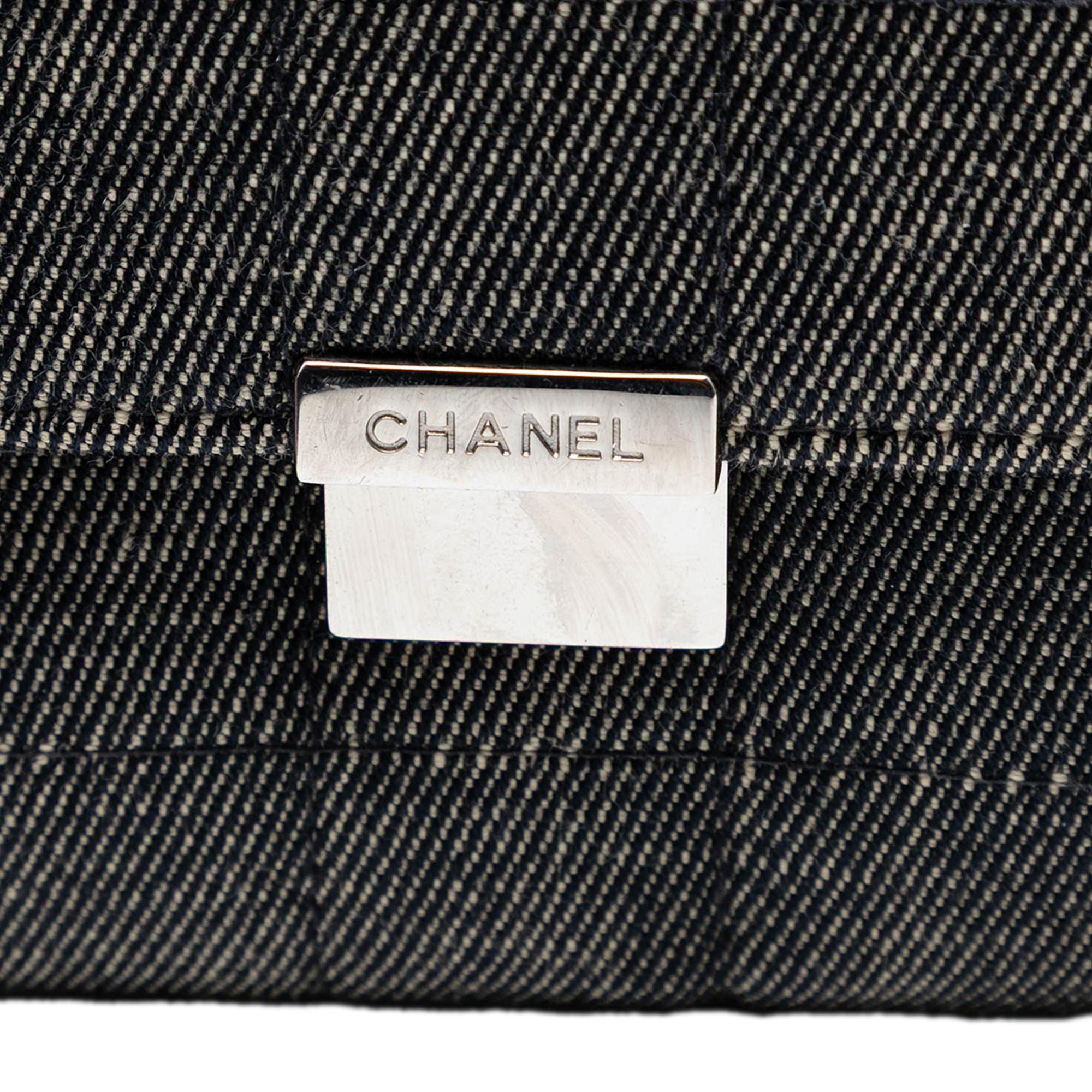 Chanel CC Choco Bar Denim Chain Flap