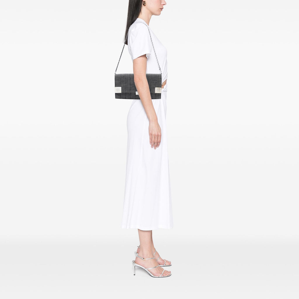 Chanel CC Choco Bar Denim Chain Flap