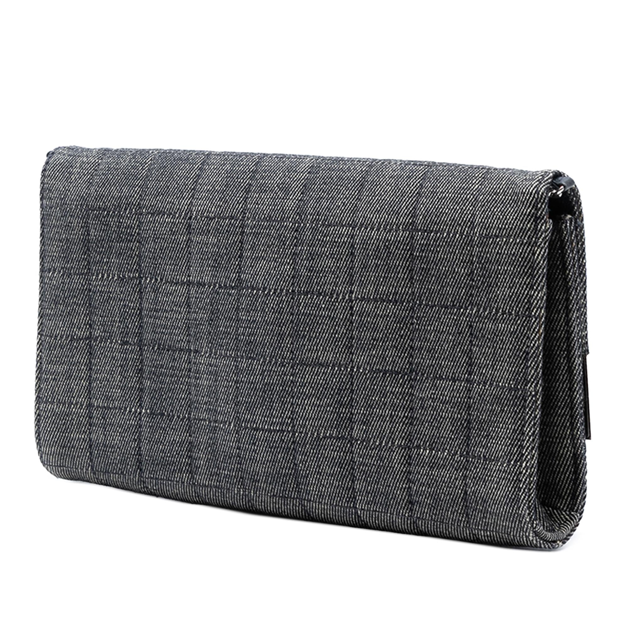 Chanel CC Choco Bar Denim Chain Flap