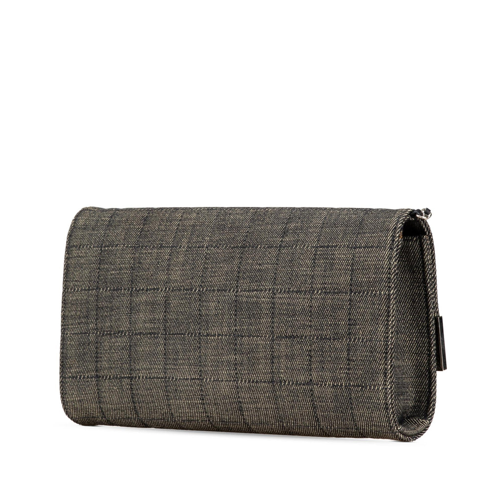 Chanel CC Choco Bar Denim Chain Flap