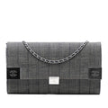 Chanel CC Choco Bar Denim Chain Flap