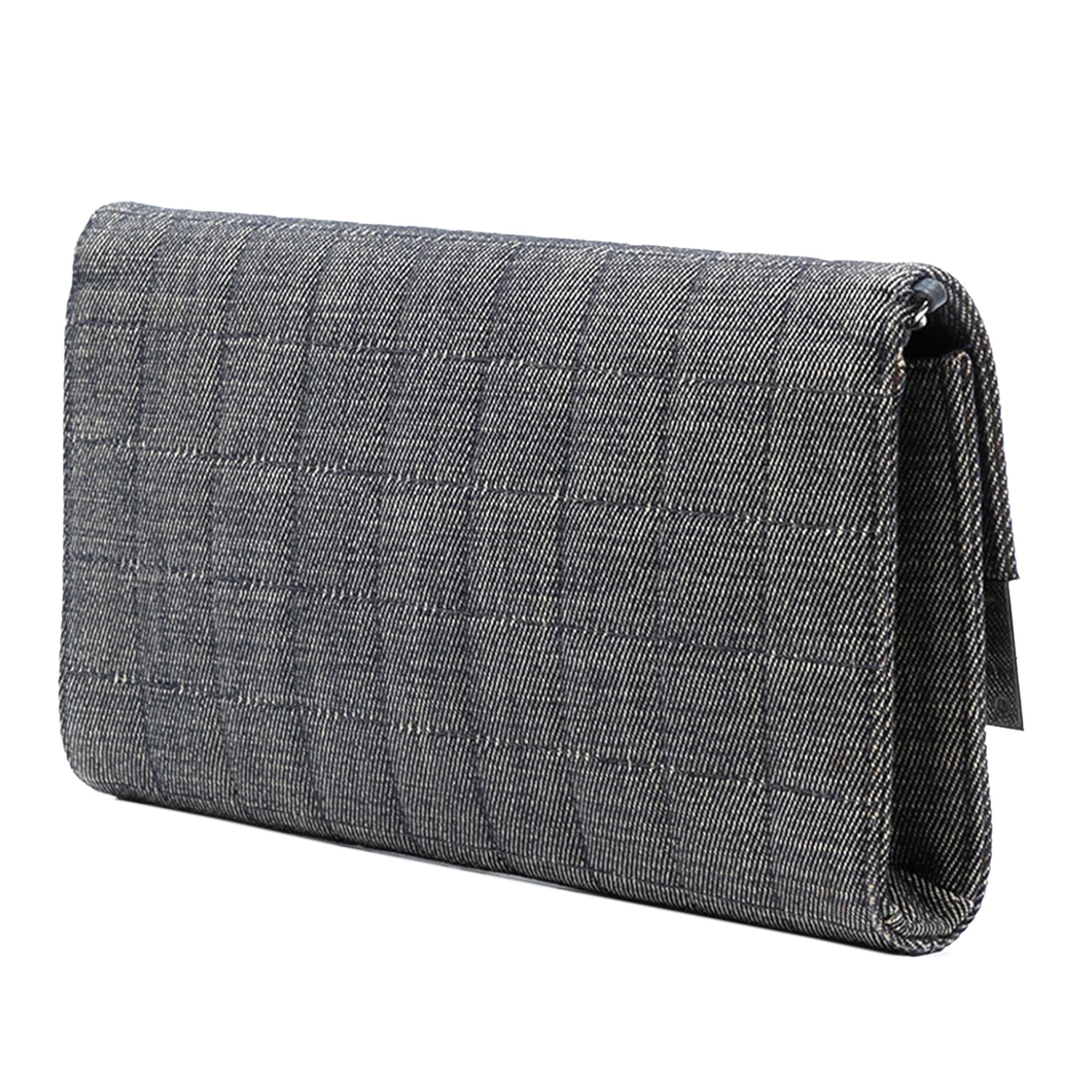 Chanel CC Choco Bar Denim Chain Flap