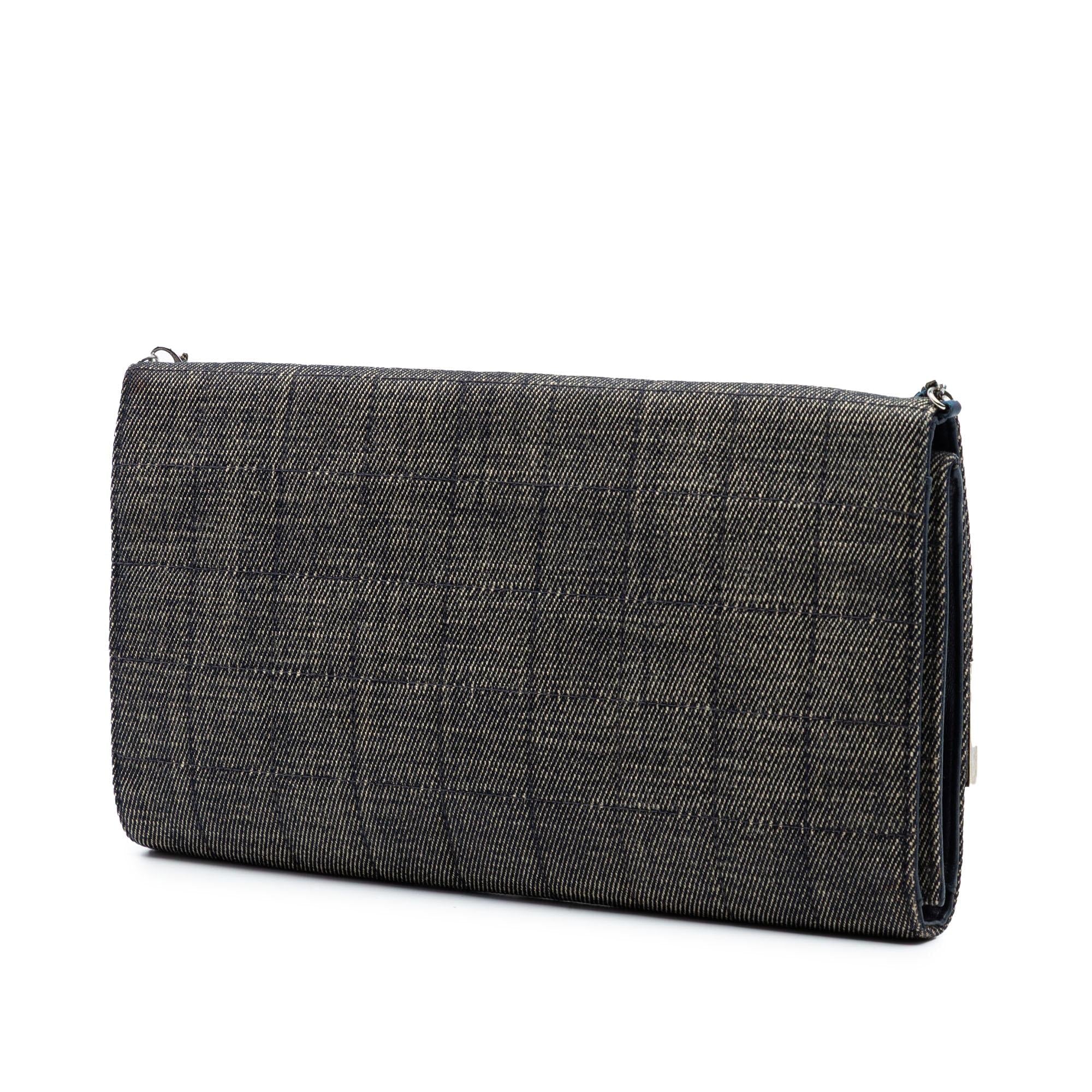 Chanel CC Choco Bar Denim Chain Flap