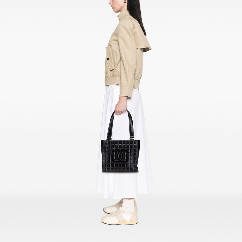 Chanel CC Choco Bar Lambskin Tote