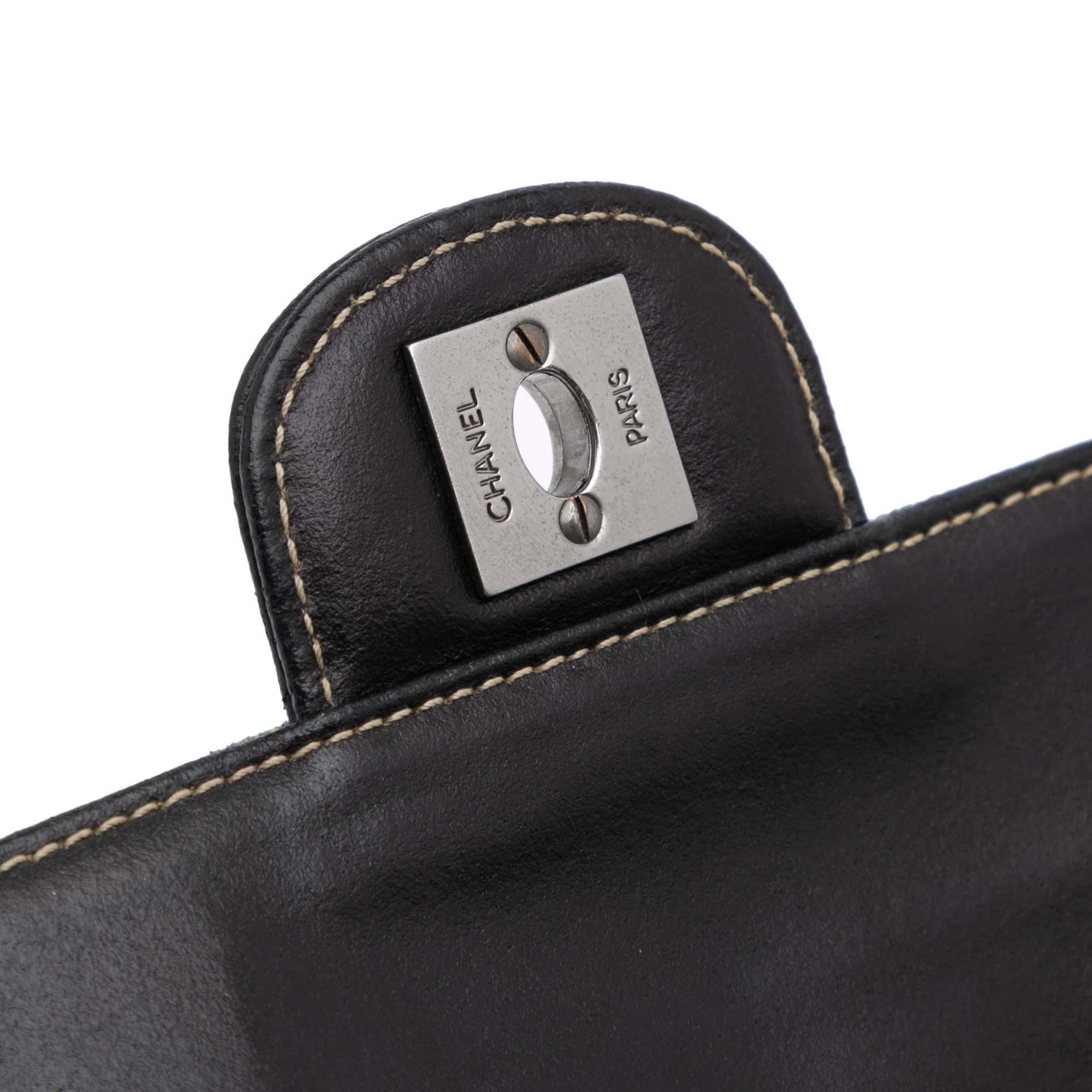 Chanel CC Chocolate Bar Denim East West Flap