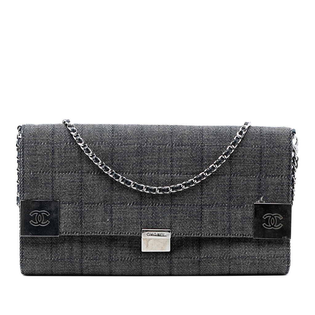 Chanel CC Chocolate Bar Denim Flap