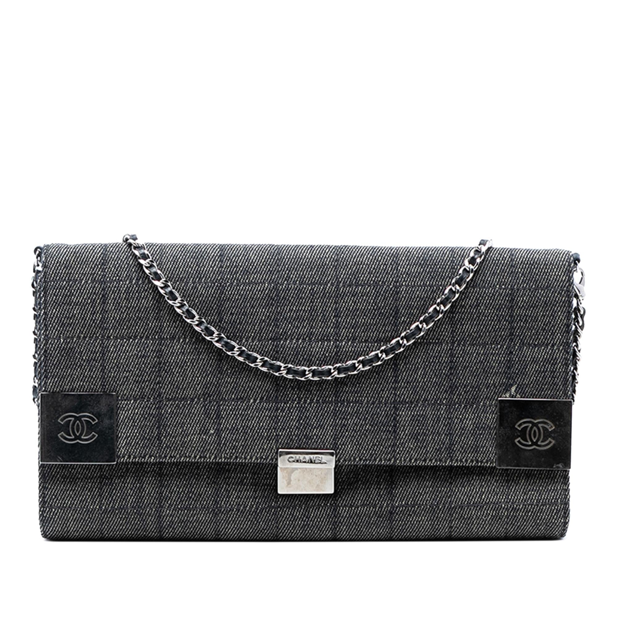 Chanel CC Chocolate Bar Denim Flap