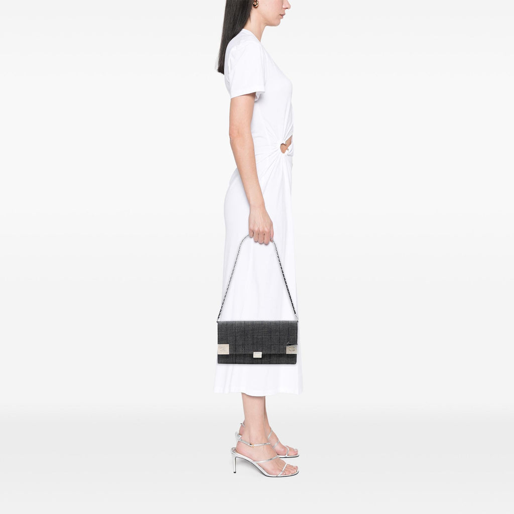 Chanel CC Chocolate Bar Denim Flap