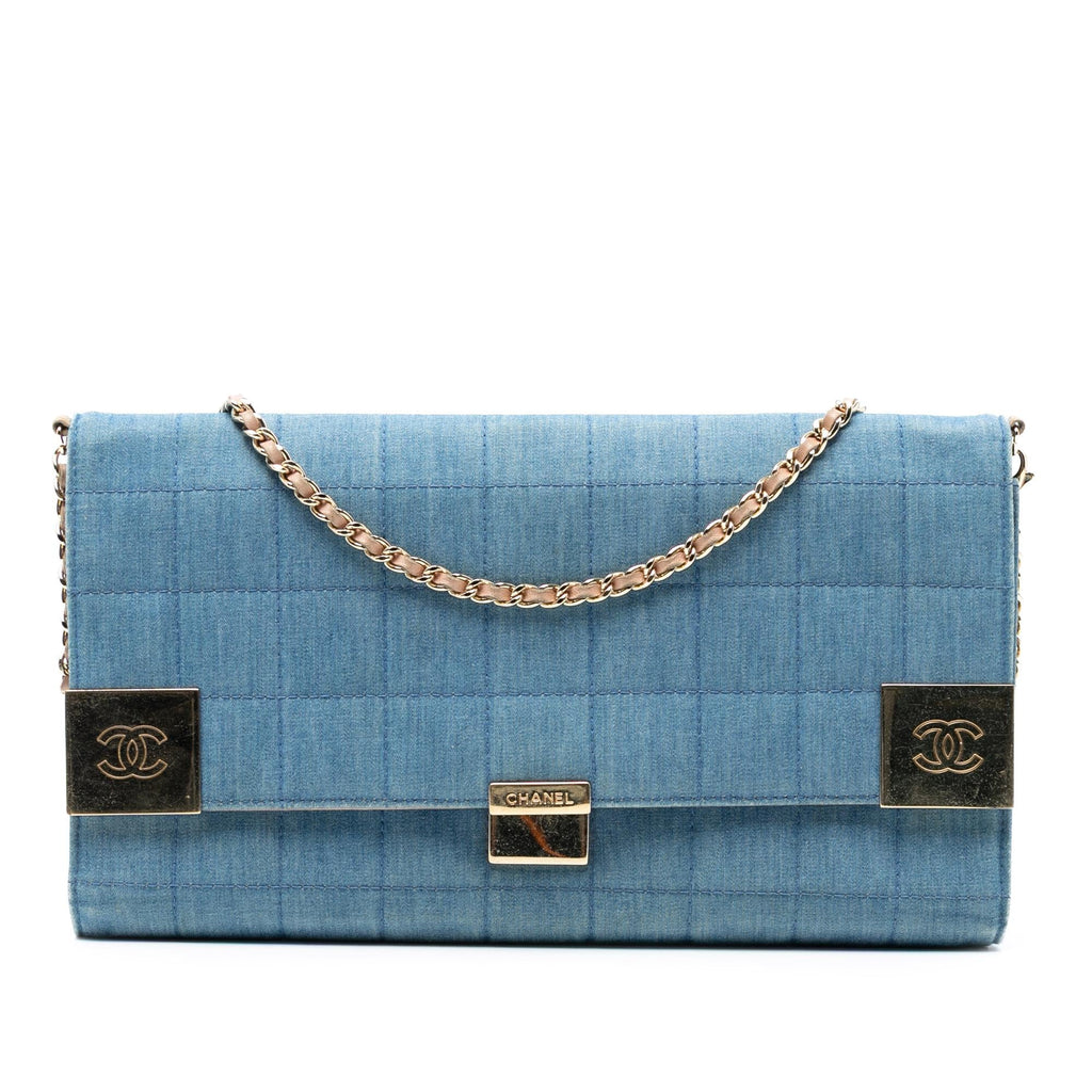 Chanel CC Chocolate Bar Denim Flap
