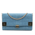Chanel CC Chocolate Bar Denim Flap