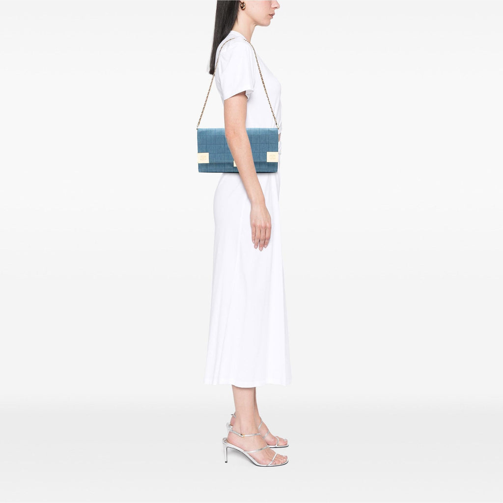 Chanel CC Chocolate Bar Denim Flap