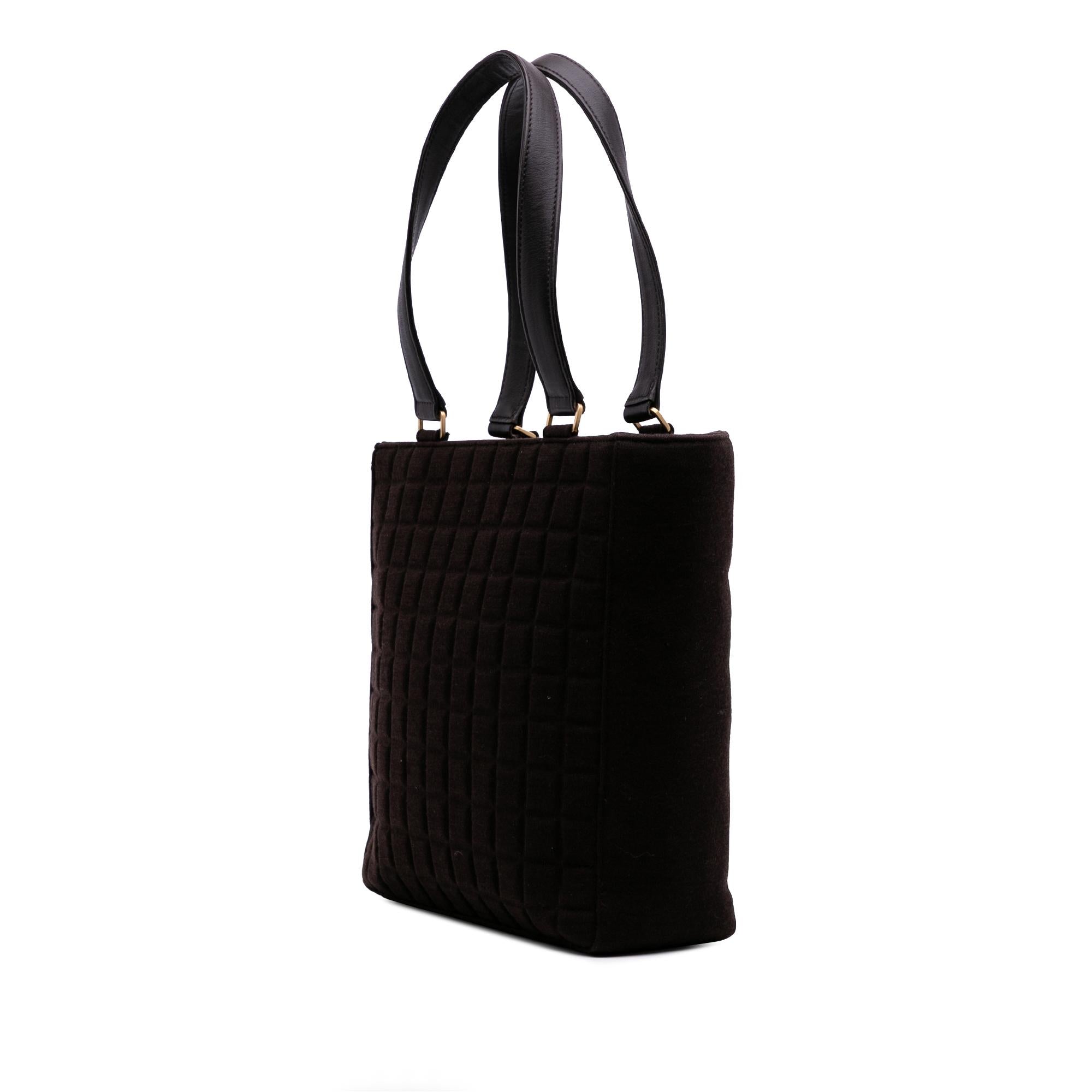 Chanel CC Chocolate Bar Jersey Tote