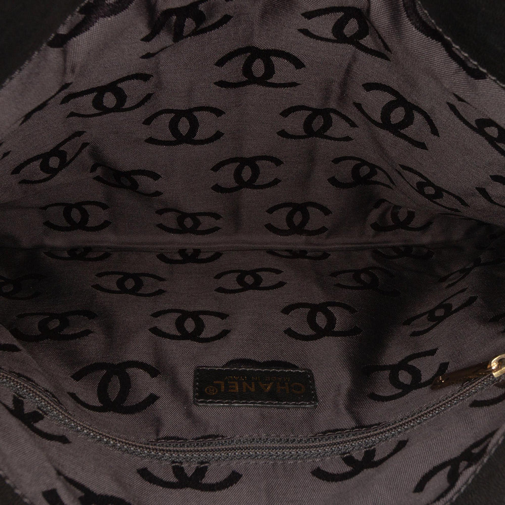 Chanel CC Chocolate Bar Lambskin Fold Down Envelope Shoulder Bag