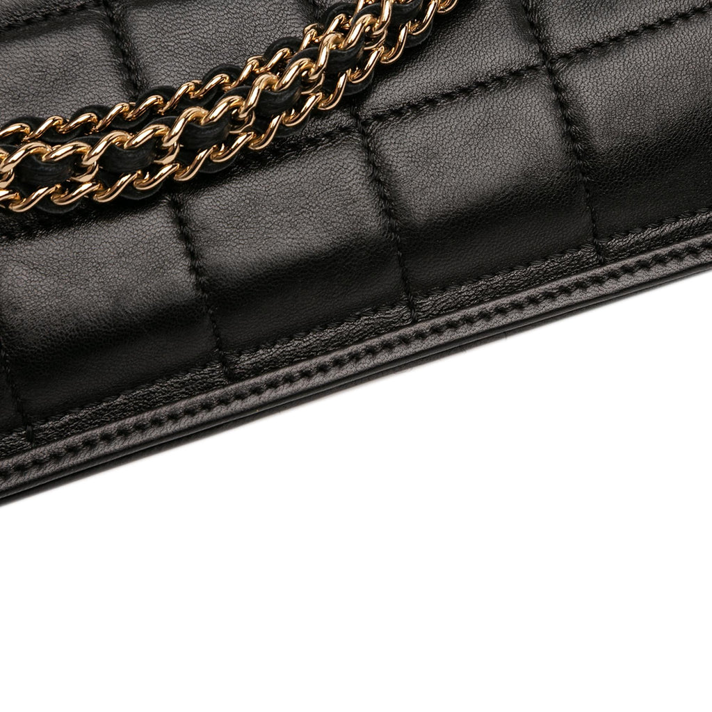 Chanel CC Chocolate Bar Lambskin Fold Down Envelope Shoulder Bag