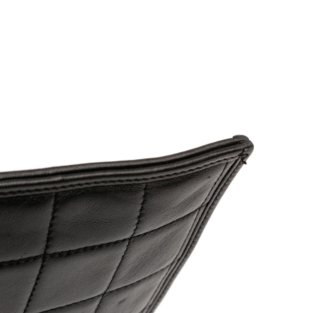Chanel CC Chocolate Bar Lambskin Fold Down Envelope Shoulder Bag