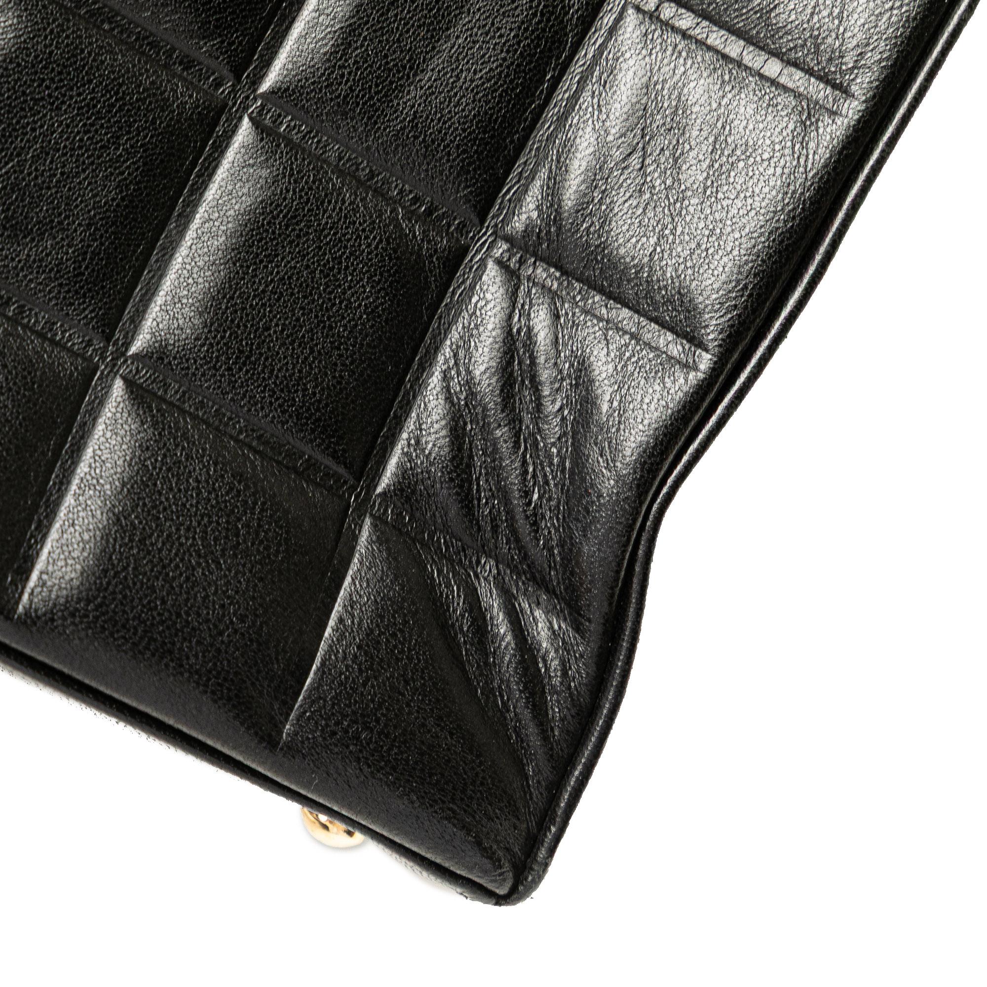 Chanel CC Chocolate Bar Lambskin Tote