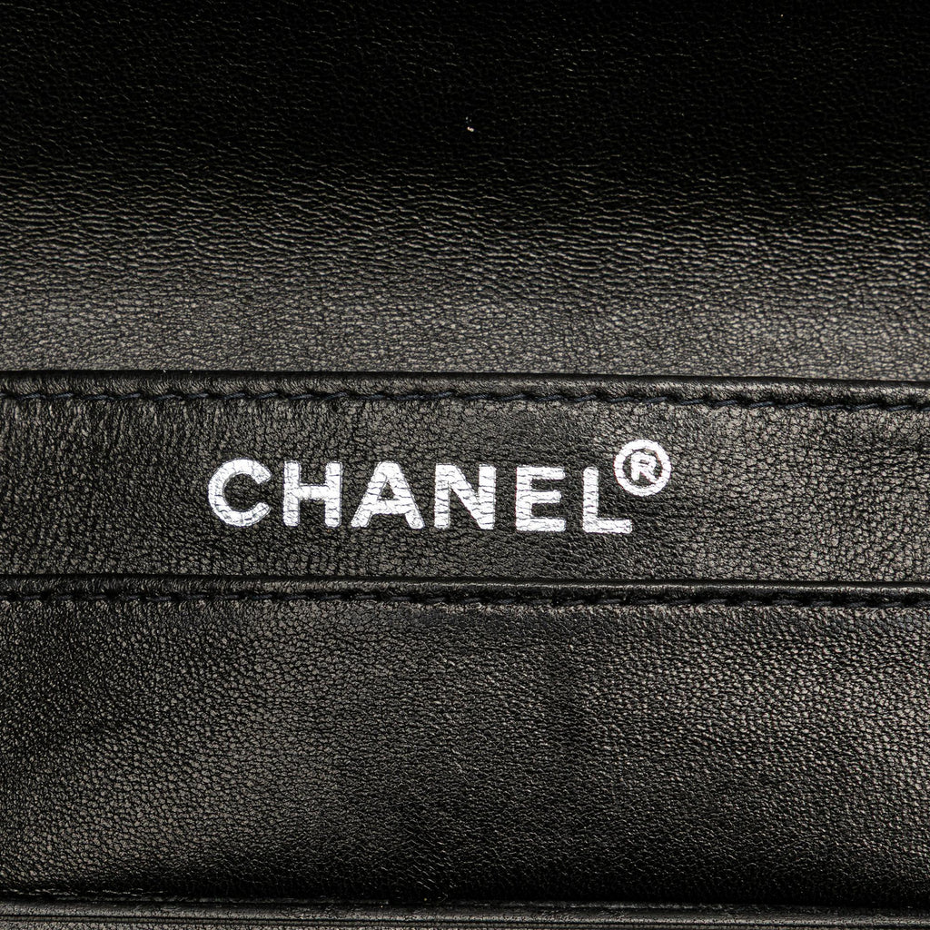 Chanel CC Chocolate Bar Patent Clutch on Chain