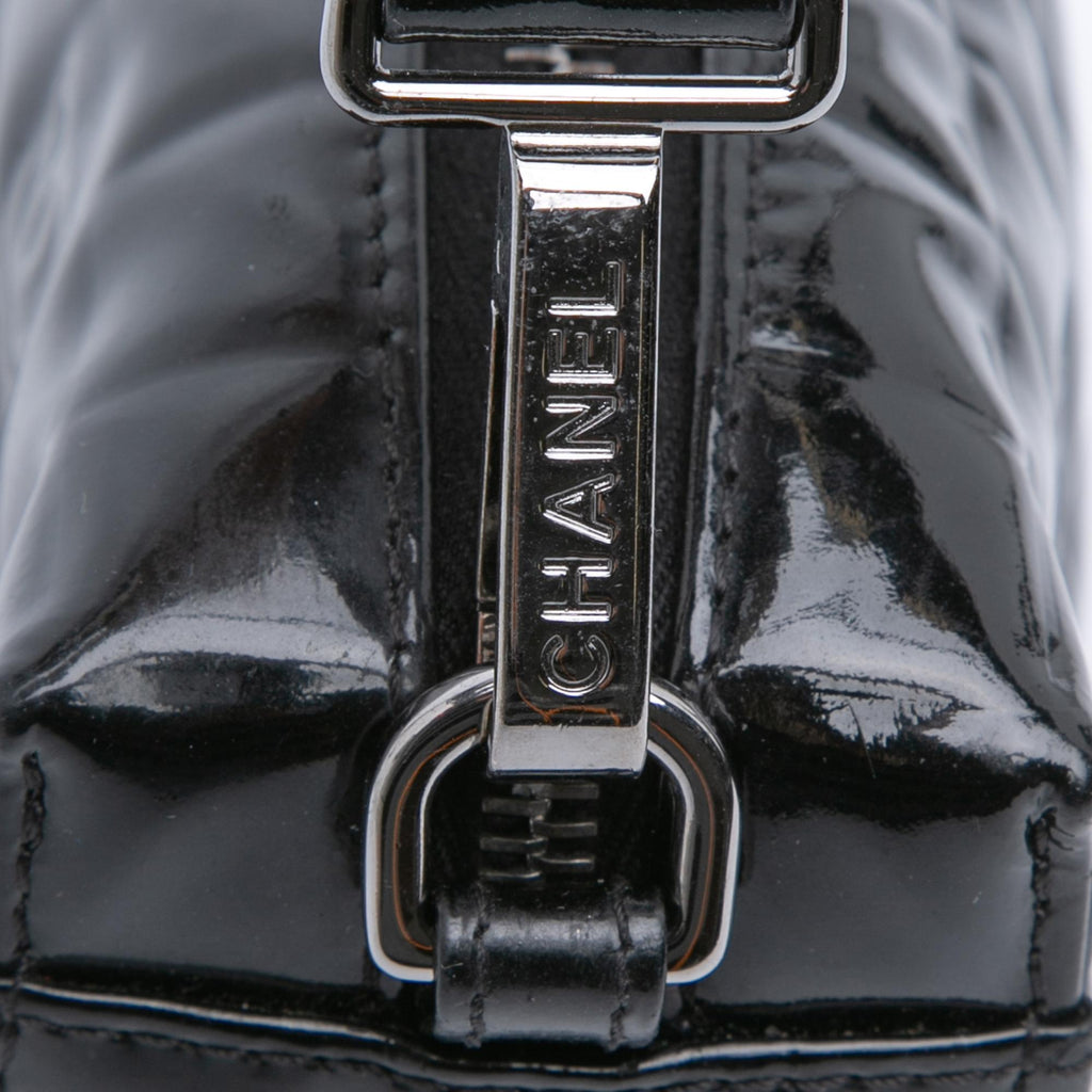 Chanel CC Chocolate Bar Patent Shoulder Bag