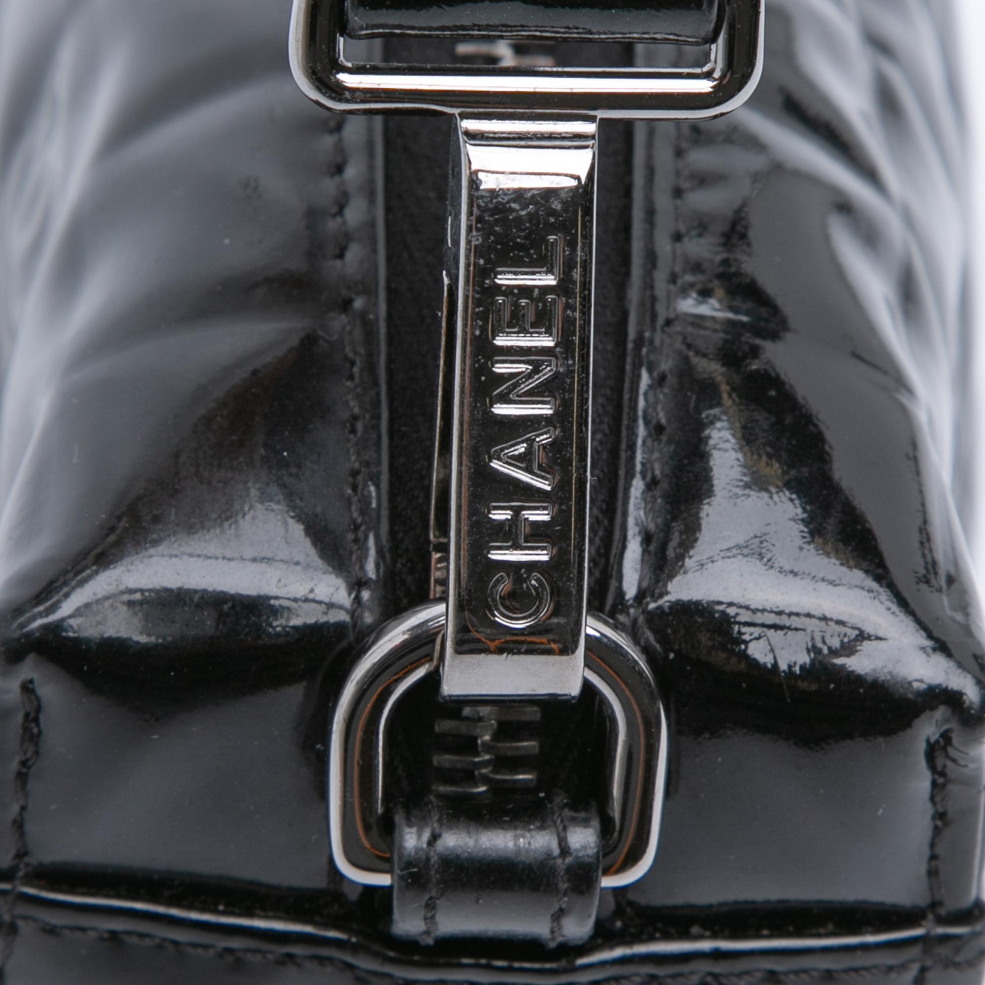 Chanel CC Chocolate Bar Patent Shoulder Bag