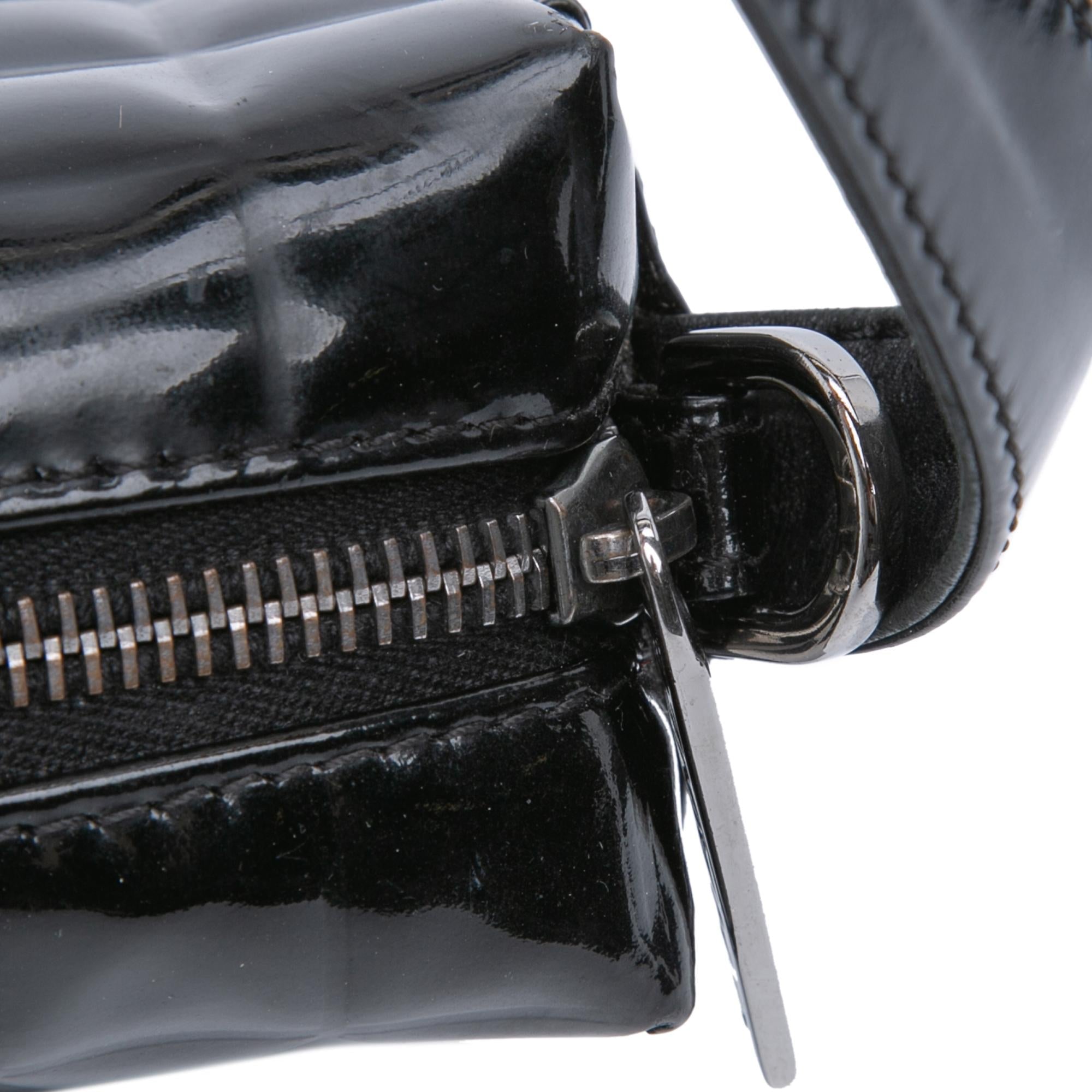Chanel CC Chocolate Bar Patent Shoulder Bag