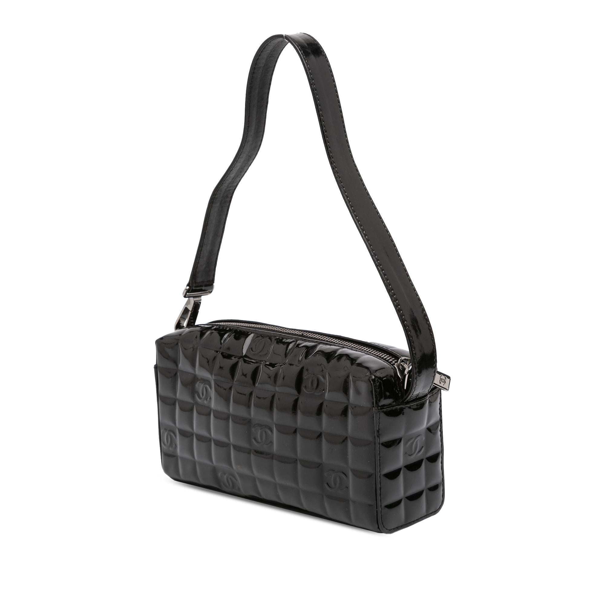 Chanel CC Chocolate Bar Patent Shoulder Bag