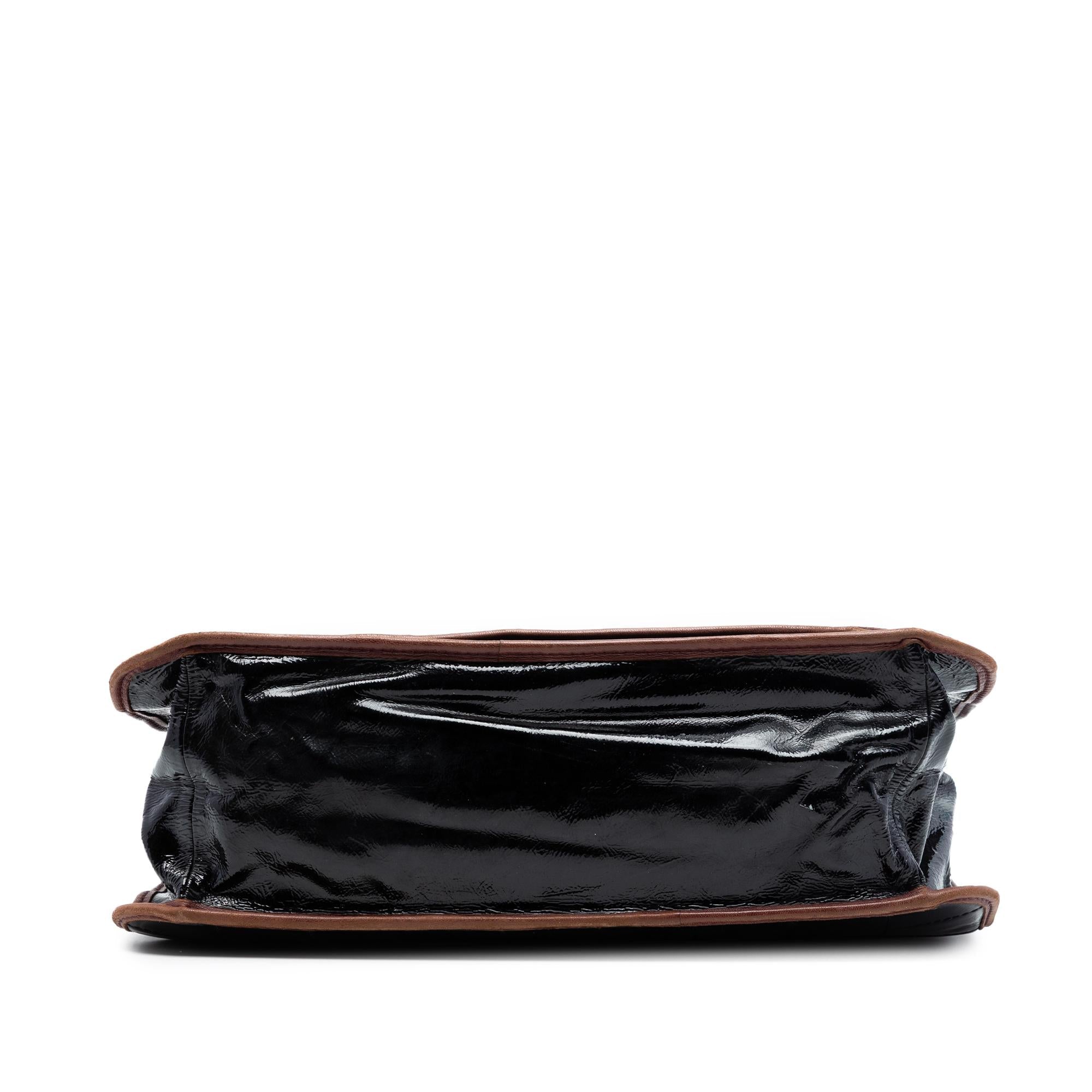 Chanel CC Chocolate Bar Patent Tote