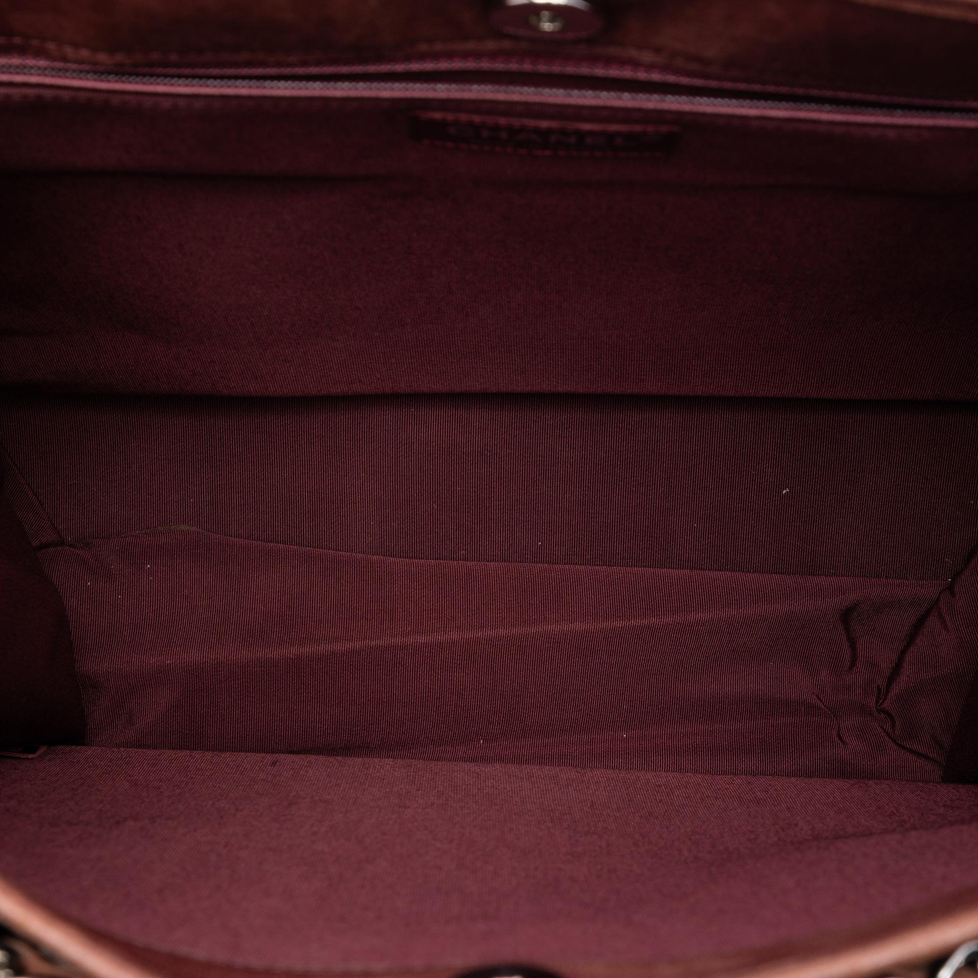 Chanel CC Chocolate Bar Patent Tote