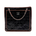 Chanel CC Chocolate Bar Patent Tote