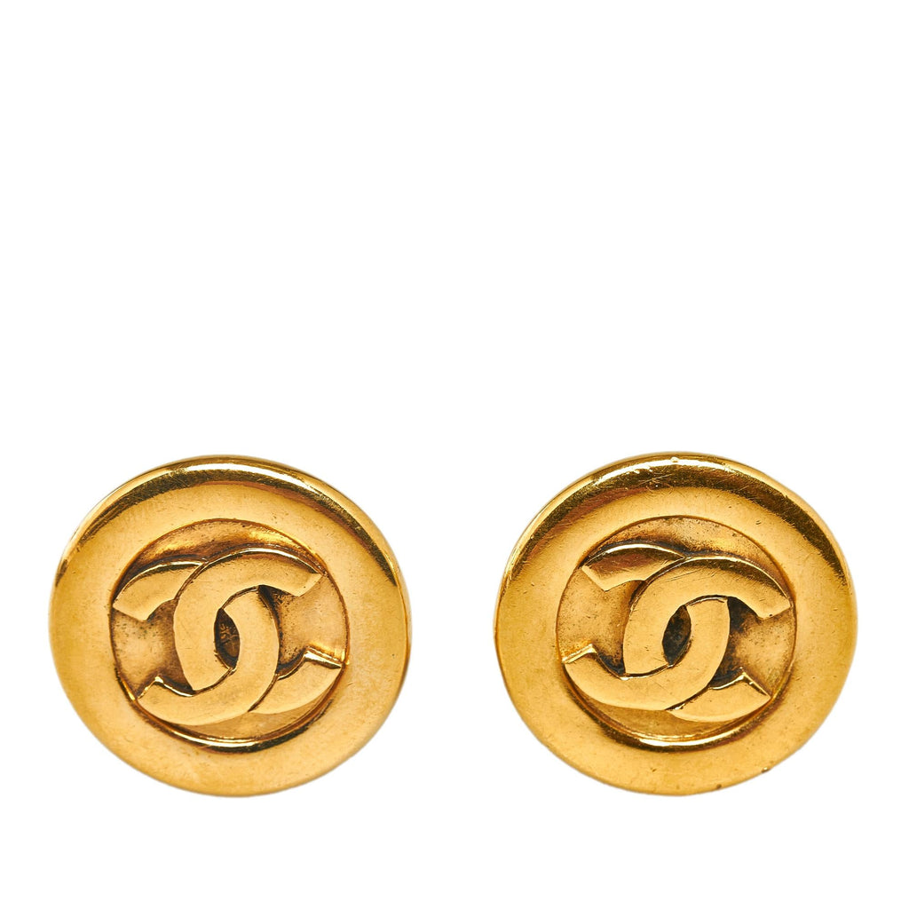 Chanel CC Clip On Earrings (SHG-5Pa5FO)