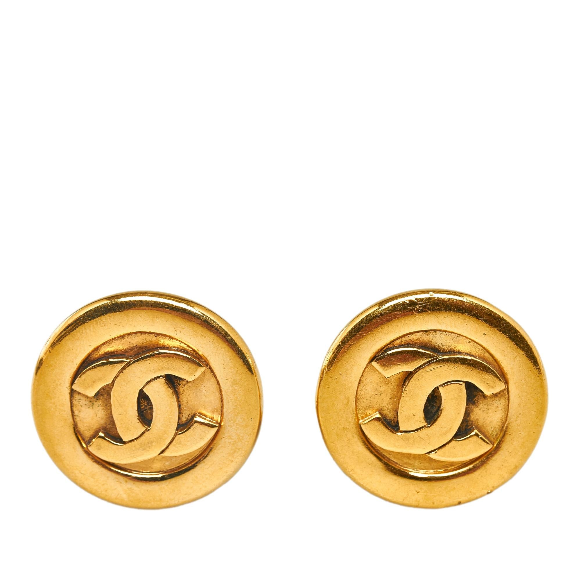Chanel CC Clip On Earrings (SHG-5Pa5FO)