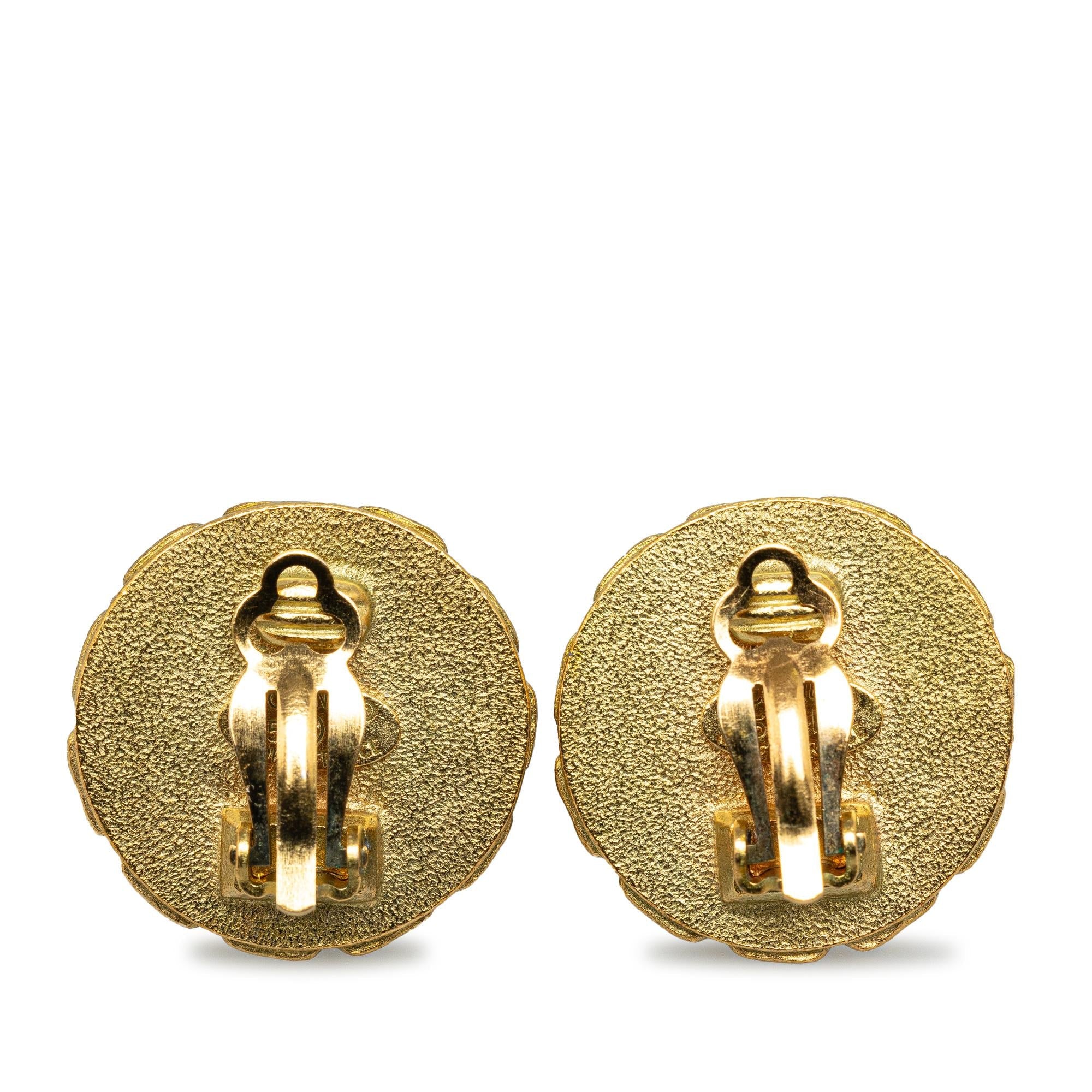 Chanel CC Clip On Earrings