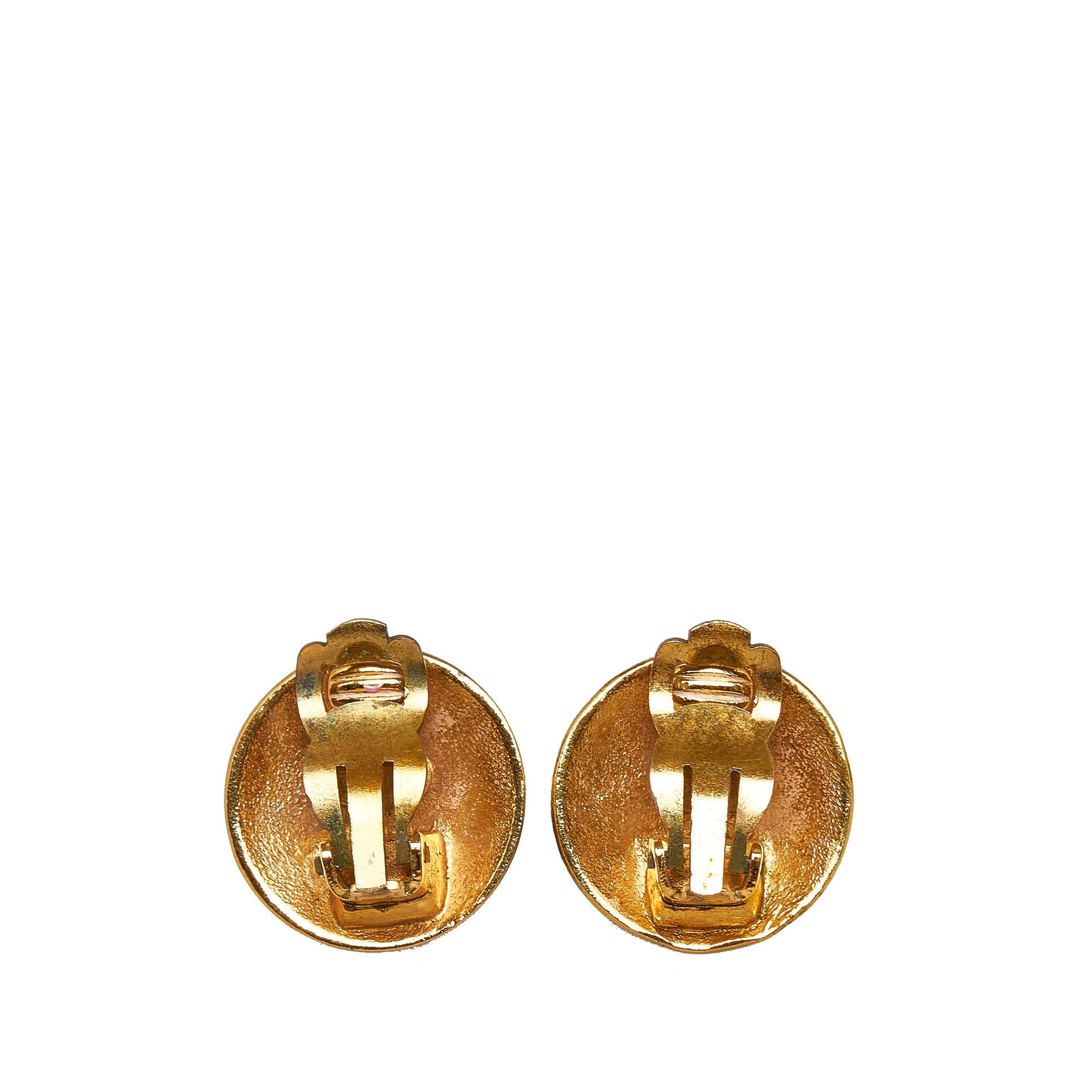 Chanel CC Clip-on Earrings (SHG-eaB0sW)