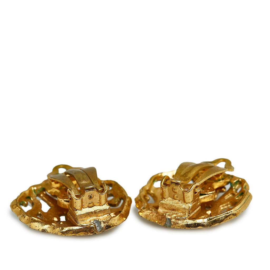 Chanel CC Clip-on Earrings (SHG-BtoWjI)