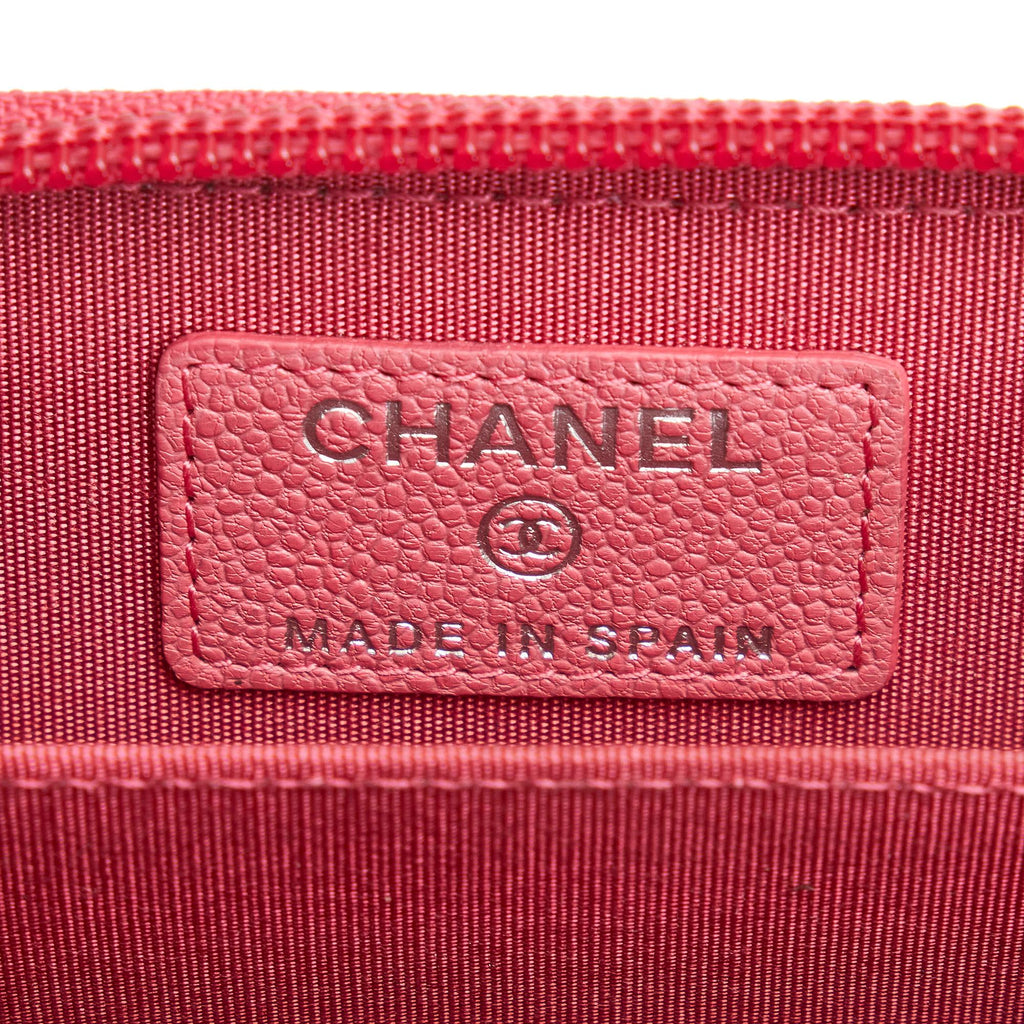 Chanel CC Clover Leather Coin Pouch (SHG-31041)