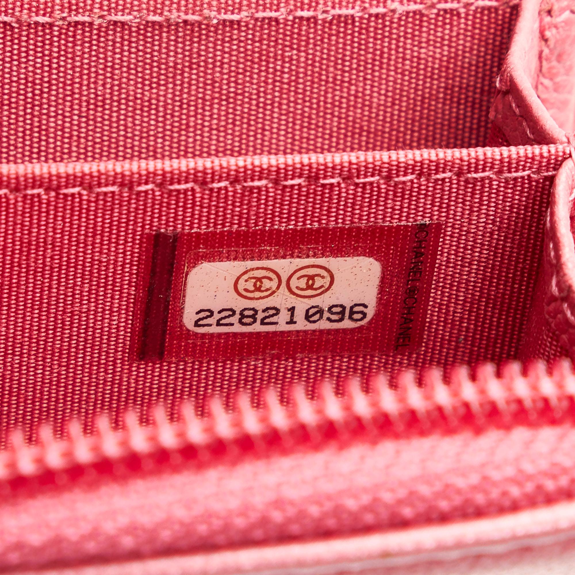 Chanel CC Clover Leather Coin Pouch (SHG-31041)