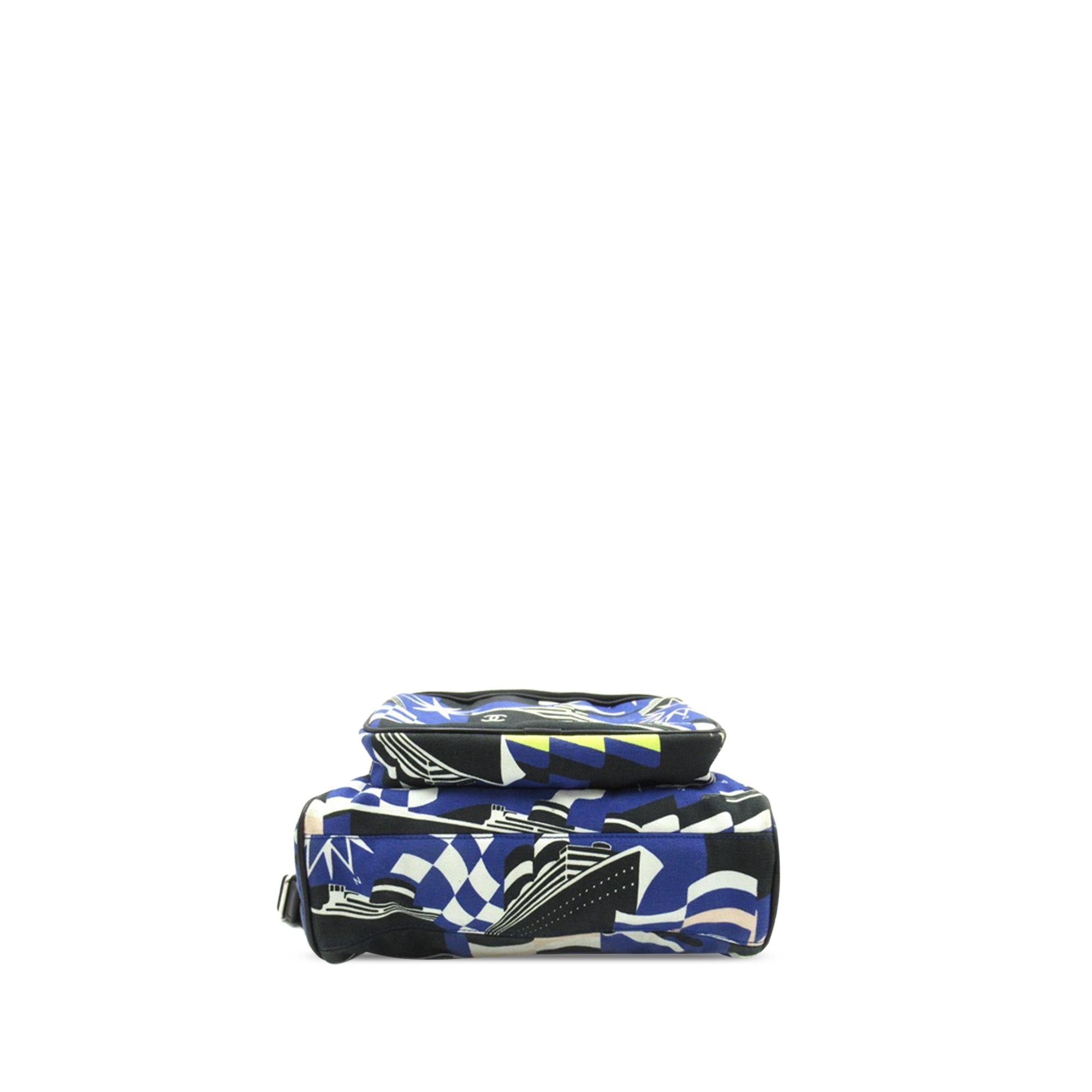 Chanel CC Cruise Print Canvas Backpack (SHG-wqmXsi)