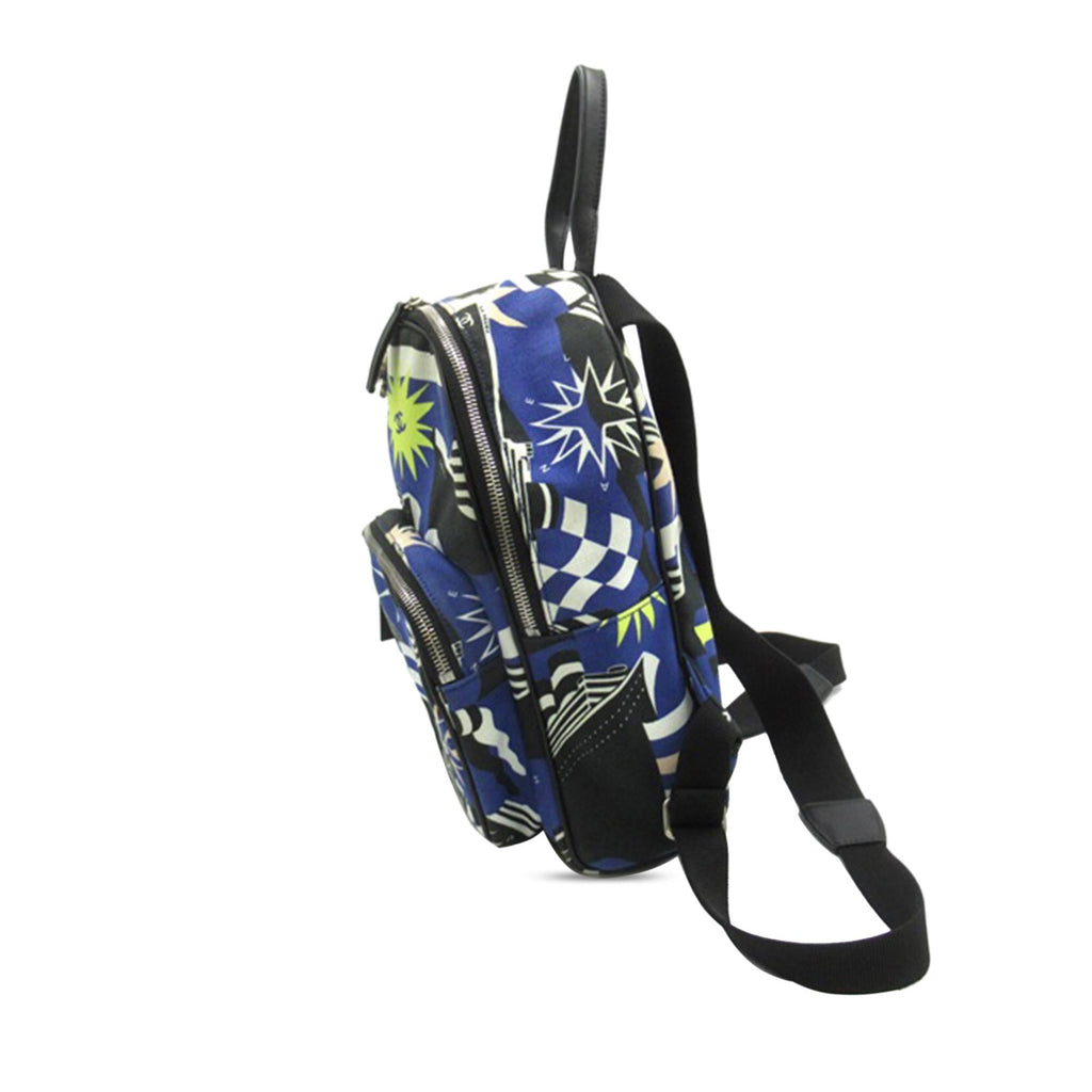 Chanel CC Cruise Print Canvas Backpack (SHG-wqmXsi)